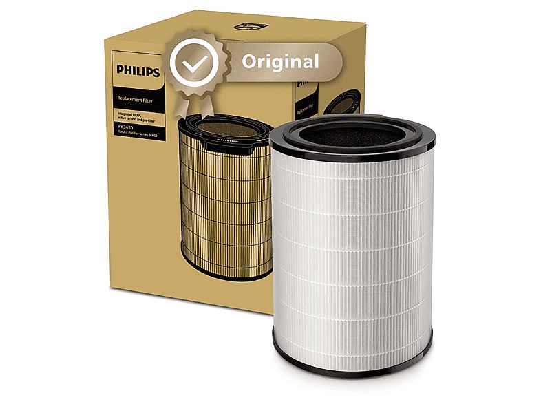 Filtro para purificador de aire  - FY3430/30 PHILIPS, Negro