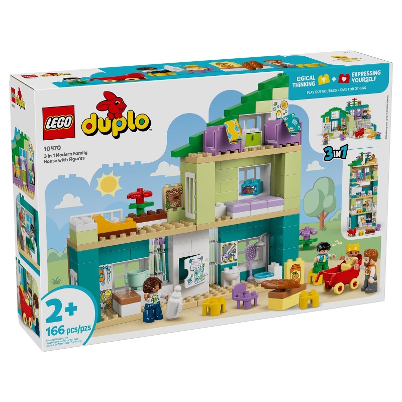 LEGO 10470 Casa Familiar Moderna “3 en 1” con Figuras