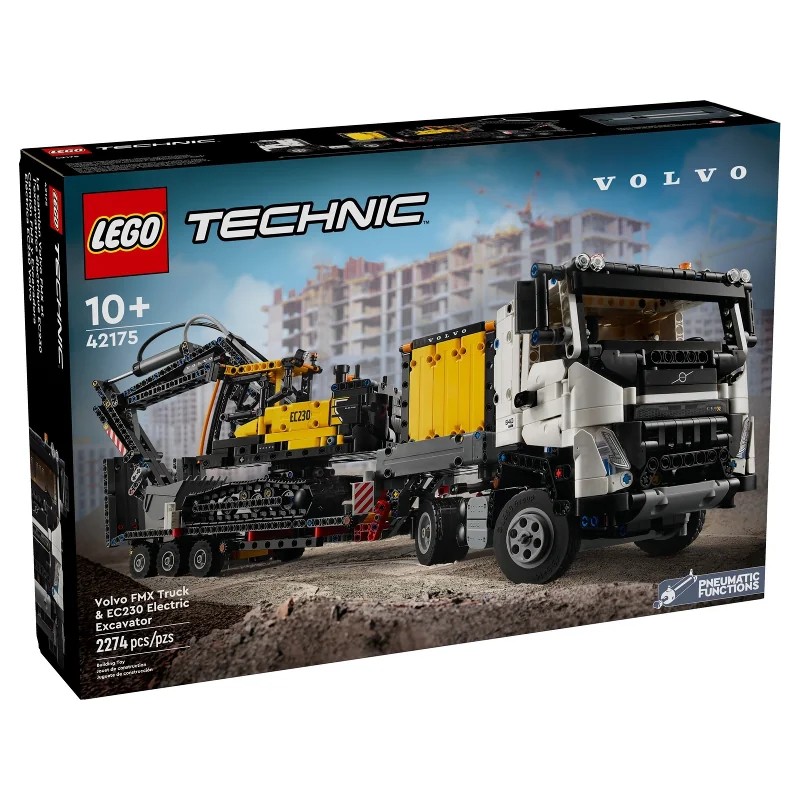 LEGO 42175 Camión FMX y Excavadora Eléctrica EC230 Volvo