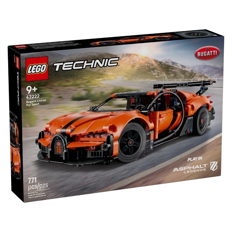 LEGO 42222 Hipercoche Bugatti Chiron Pur Sport