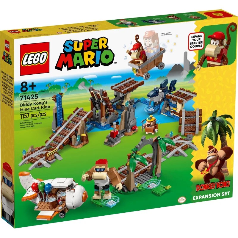 LEGO 71425 Set de expansión: Vagoneta minera de Diddy Kong