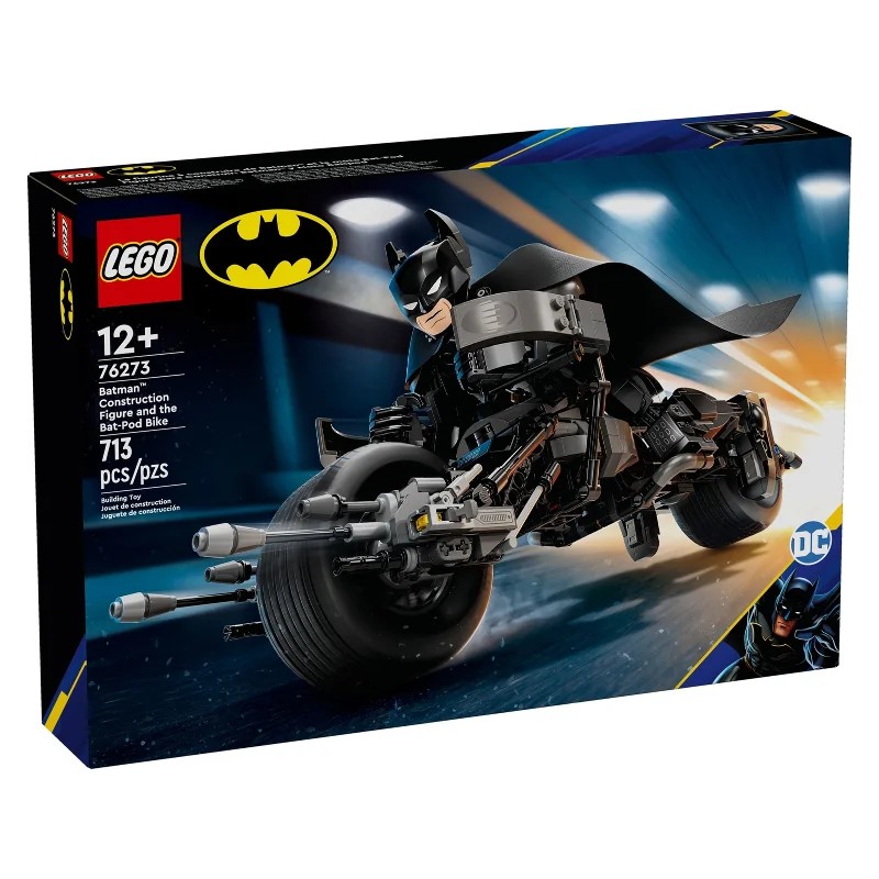 LEGO 76273 Figura para Construir: Batman y Moto Bat-Pod