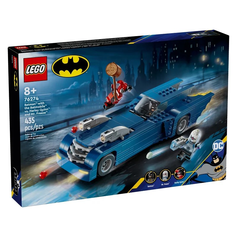 LEGO 76274 Batman con Batmóvil vs. Harley Quinn y Mr. Freeze
