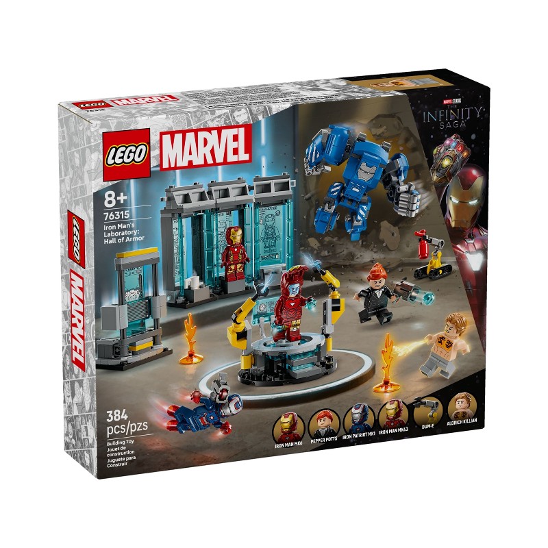 LEGO 76315 Laboratorio de Iron Man: Sala de Armaduras