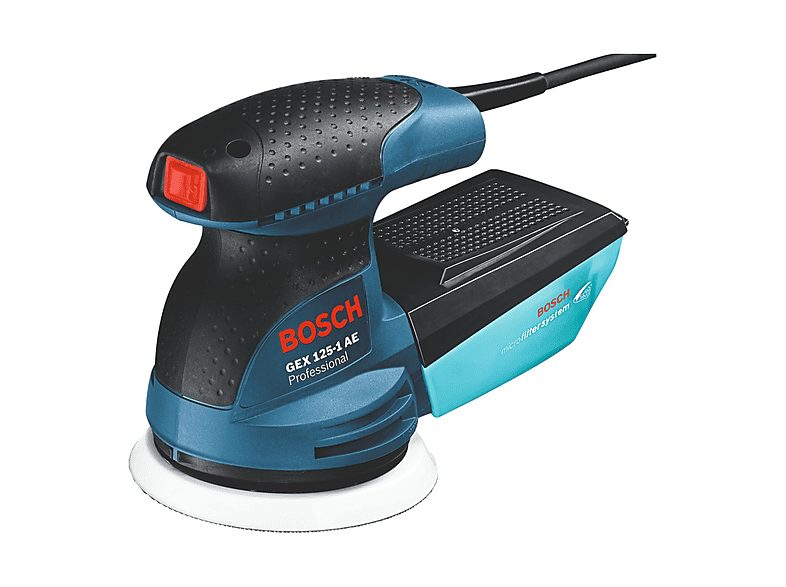 Lijadora  - GEX 125-1 AE Professional BOSCH, Negro, Azul, Rojo