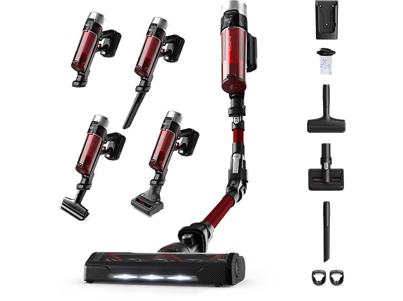 REACONDICIONADO Seminuevo Bueno Aspirador escoba - Rowenta RH2079WO X-Force Flex 9.60 Animal Care, 200W, 0.4 L, 45 min, Tecnol. Ciclónica, 3 modos