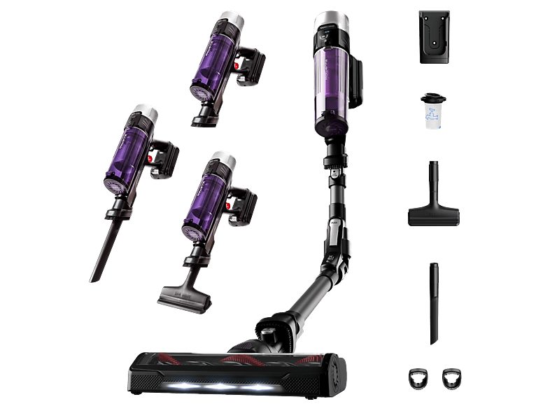 REACONDICIONADO Seminuevo Muy bueno Aspirador escoba - Rowenta RH2039WO X-Force Flex 9.60 Allergy, 200W, 0.4L, 45min, Ciclónica, 3modos