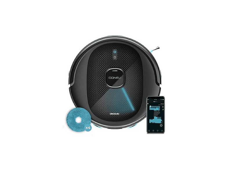 Robot aspirador - CECOTEC Conga 9590 Spin Revolution Ultra Power, 100 W, Depósito 500 ml, Autonomía 120 min, Multicolor